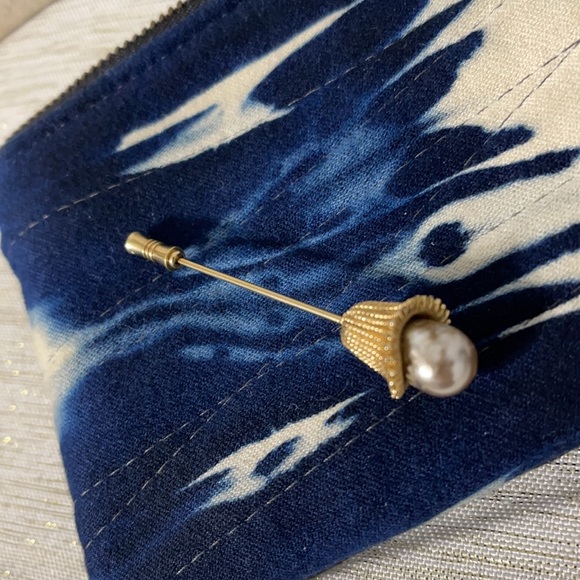 Vintage Fresh Water Pearl Stick Pin Brooch - Picture 4 of 4